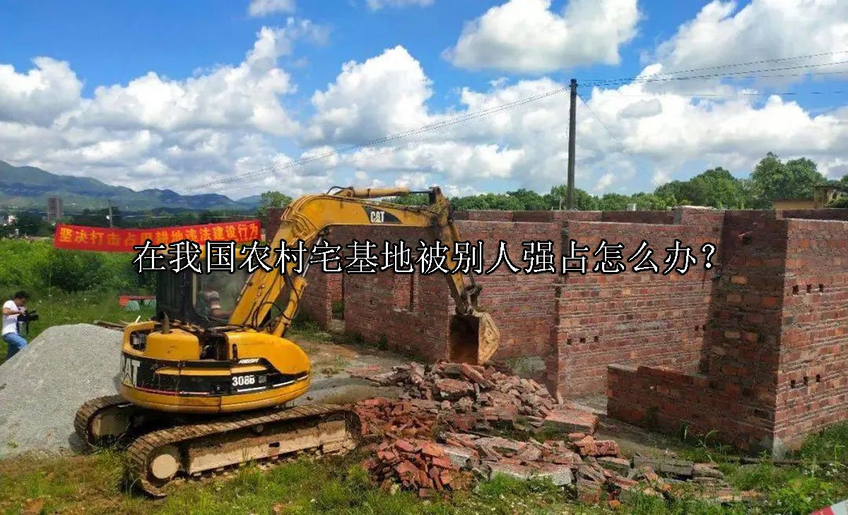 在我国农村宅基地被别人强占怎么办？
