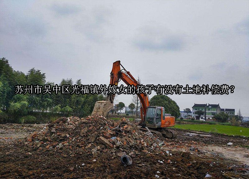 苏州市吴中区光福镇外嫁女的孩子有没有土地补偿费？