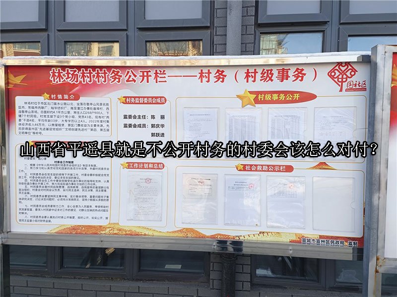 山西省平遥县就是不公开村务的村委会该怎么对付？