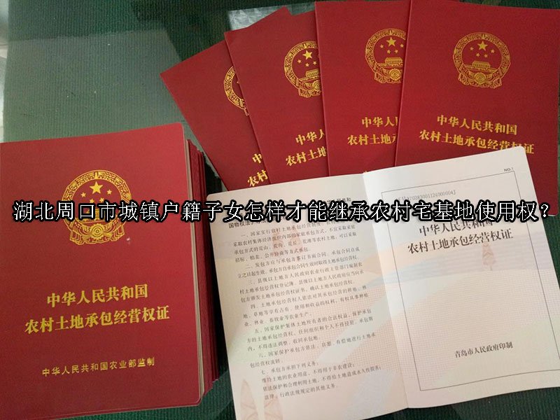 湖北周口市城镇户籍子女怎样才能继承农村宅基地使用权？ 
