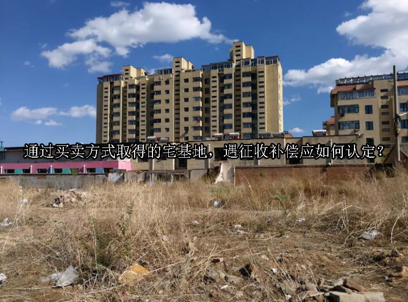 通过买卖方式取得的宅基地，遇征收补偿应如何认定？