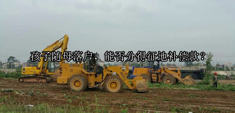 孩子随母落户，能否分得征地补偿款？