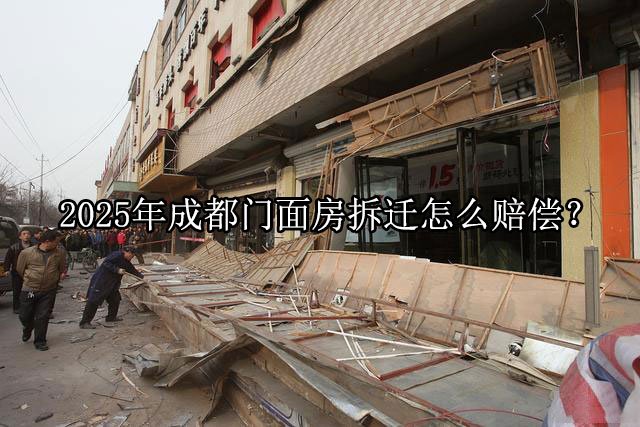 2025年成都门面房拆迁怎么赔偿？