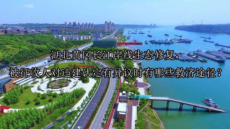 湖北黄冈长江岸线生态修复，被征收人对违建认定有异议时有哪些救济途径？